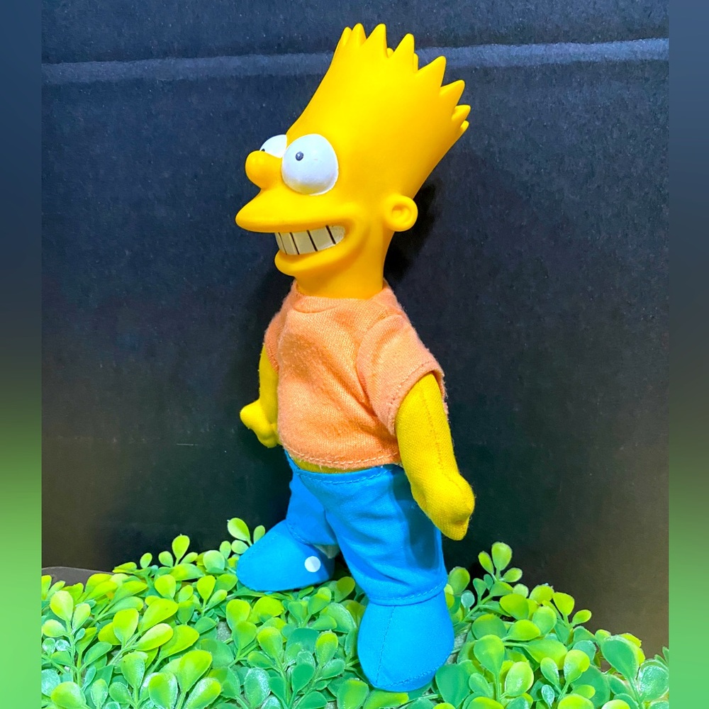 THE SIMPSONS VTG 1990 BART SIMPSON PLUSH MOLDED PLASTIC HEAD 20th CENTURY FOX